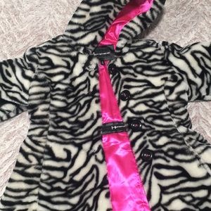 Button up zebra jacket